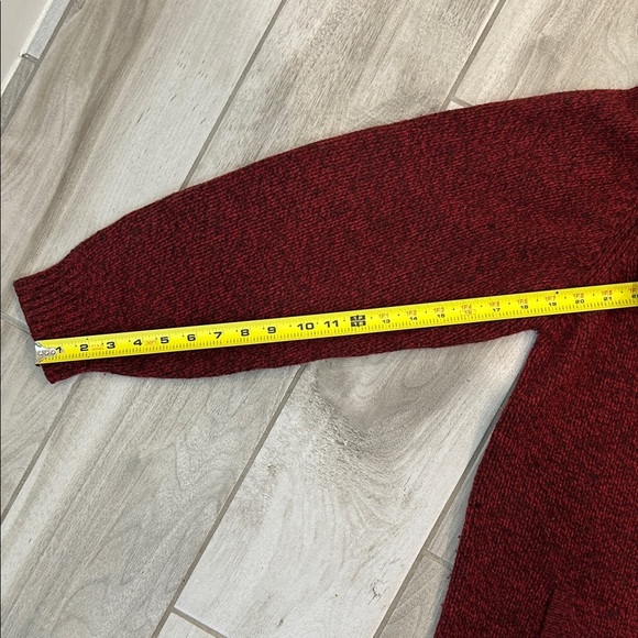 L.L. Bean Vintage 1990’s Men's Deep Red Zip-Up Sweater - Picture 13 of 13